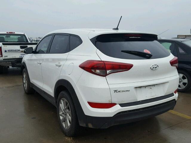 KM8J23A45HU546620 - 2017 HYUNDAI TUCSON SE WHITE photo 3