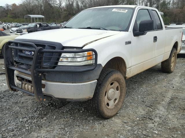 1FTRX14W87FB76129 - 2007 FORD F150 WHITE photo 2