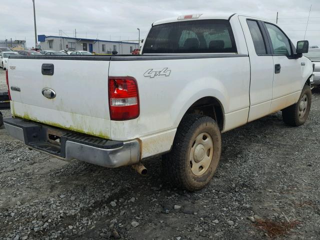 1FTRX14W87FB76129 - 2007 FORD F150 WHITE photo 4