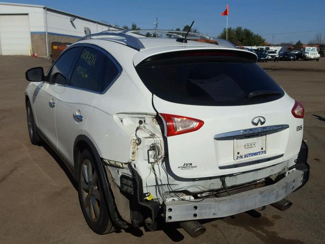 JNKAJ09F98M361027 - 2008 INFINITI EX35 BASE WHITE photo 3