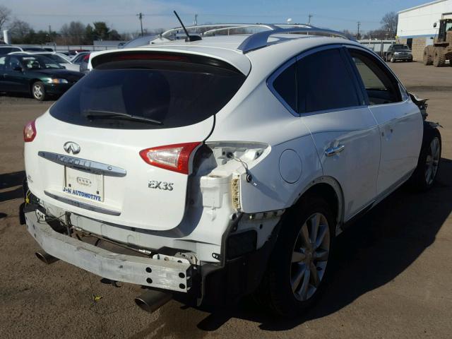 JNKAJ09F98M361027 - 2008 INFINITI EX35 BASE WHITE photo 4