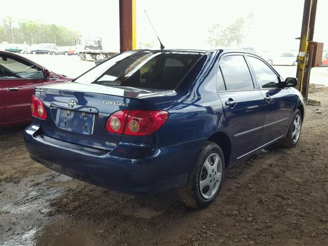 1NXBR32E08Z949119 - 2008 TOYOTA COROLLA CE BLUE photo 4