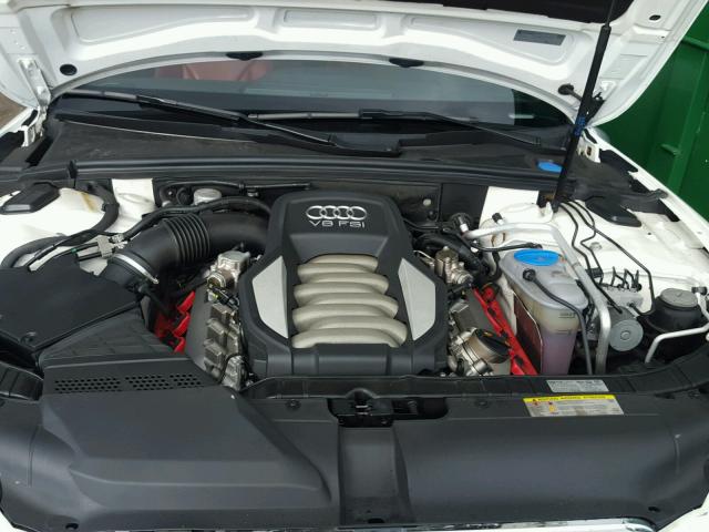 WAUVVAFR8BA039979 - 2011 AUDI S5 PRESTIG WHITE photo 7