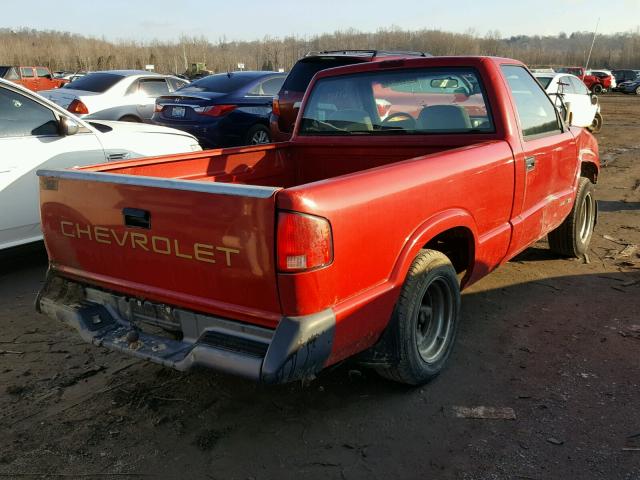 1GCCS1449R8167658 - 1994 CHEVROLET S TRUCK S1 RED photo 4