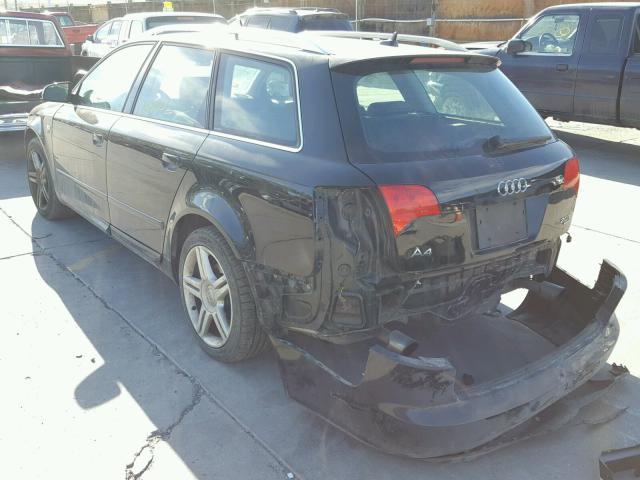 WAUKF78E98A032481 - 2008 AUDI A4 2.0T AV BLACK photo 3