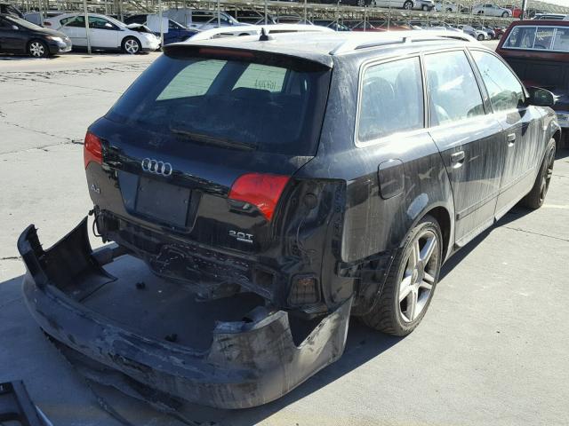 WAUKF78E98A032481 - 2008 AUDI A4 2.0T AV BLACK photo 4