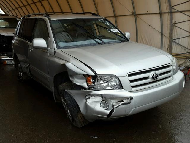 JTEGP21A760125174 - 2006 TOYOTA HIGHLANDER SILVER photo 1