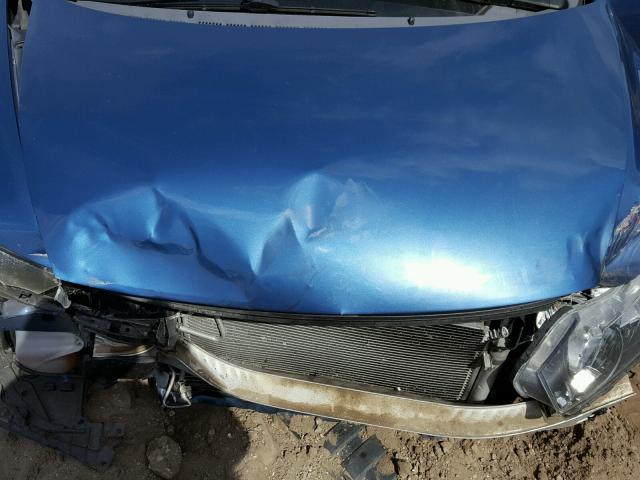 2HGFA16639H520163 - 2009 HONDA CIVIC BLUE photo 7