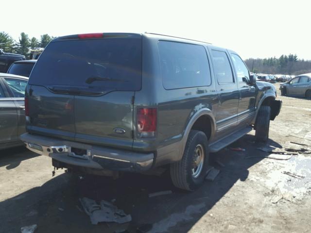 1FMSU43F42EC75425 - 2002 FORD EXCURSION GREEN photo 4