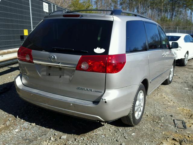 5TDZA22C26S413244 - 2006 TOYOTA SIENNA XLE BEIGE photo 4