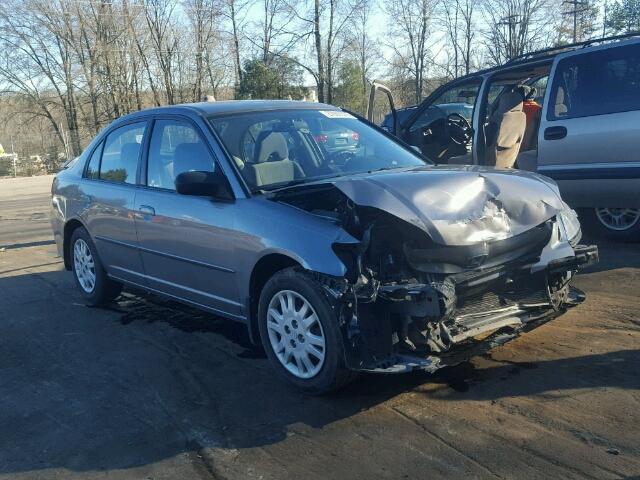 2HGES16594H604383 - 2004 HONDA CIVIC LX GRAY photo 1