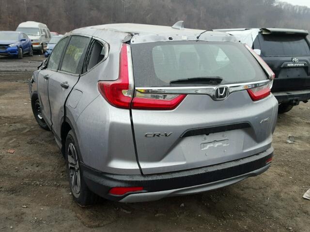 5J6RW6H31HL001315 - 2017 HONDA CR-V LX SILVER photo 3