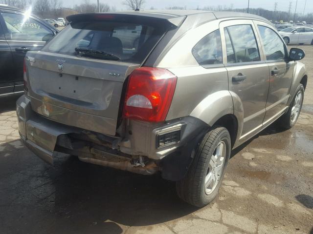 1B3HB48BX8D637736 - 2008 DODGE CALIBER SX TAN photo 4