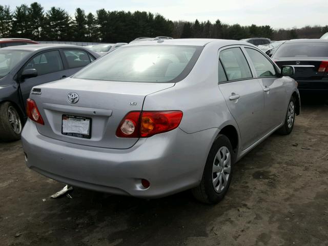 1NXBU4EE8AZ312937 - 2010 TOYOTA COROLLA BA SILVER photo 4