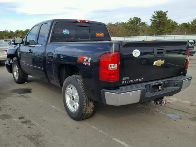 1GCRKSE37BZ320222 - 2011 CHEVROLET SILVERADO BLACK photo 3