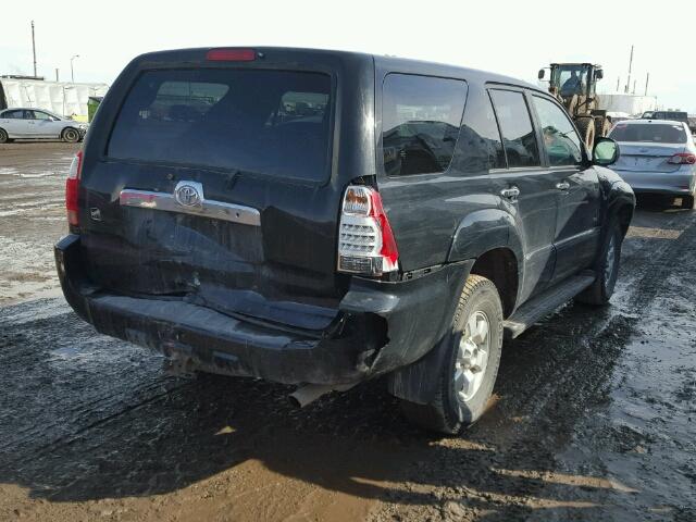 JTEBU14R38K004325 - 2008 TOYOTA 4RUNNER SR BLACK photo 4