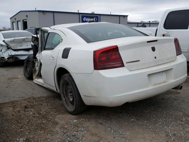 2B3KA43R08H231318 - 2008 DODGE CHARGER WHITE photo 3