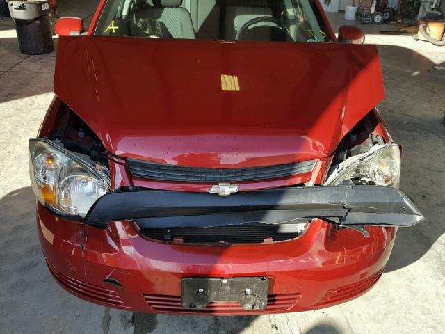 1G1AD5F5XA7124576 - 2010 CHEVROLET COBALT 1LT RED photo 7