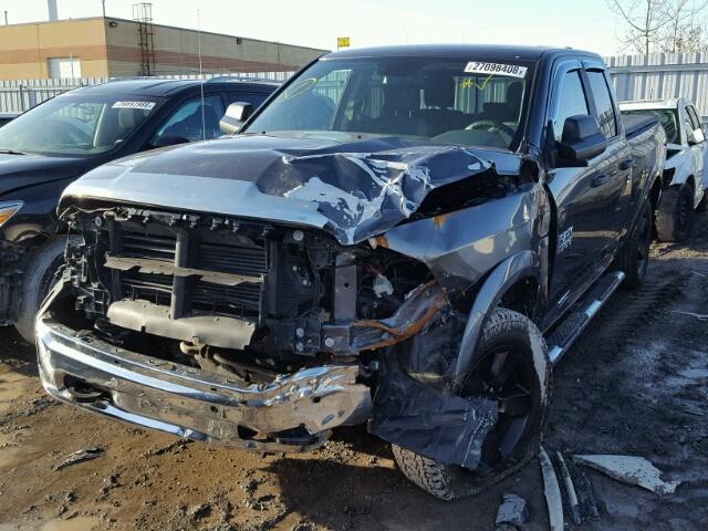 1C6RR7GM8GS261378 - 2016 RAM 1500 SLT BLACK photo 2