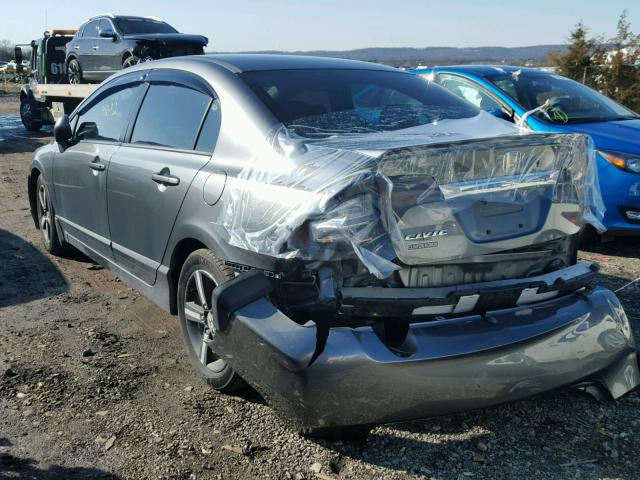 2HGFA16659H302497 - 2009 HONDA CIVIC GRAY photo 3