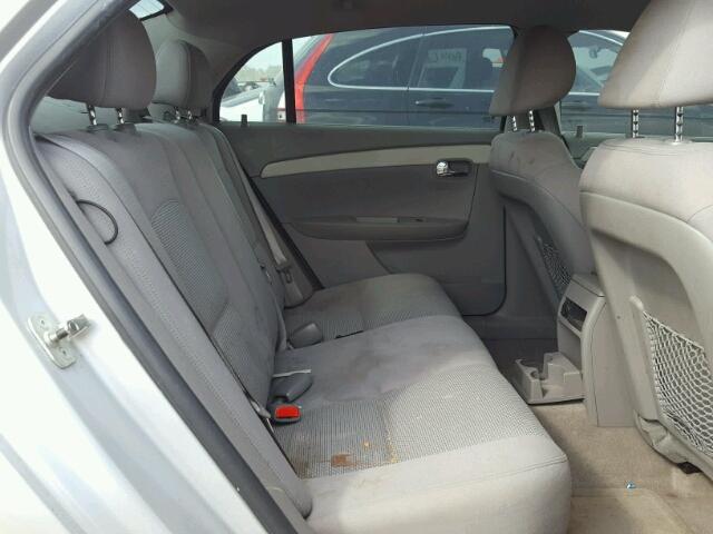 1G1ZA5EB0AF174749 - 2010 CHEVROLET MALIBU LS ვერცხლისფერი ფოტო 6