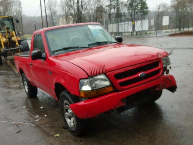 1FTYR10C9YTB12718 - 2000 FORD RANGER RED photo 1