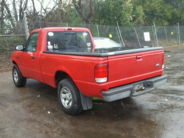 1FTYR10C9YTB12718 - 2000 FORD RANGER RED photo 3