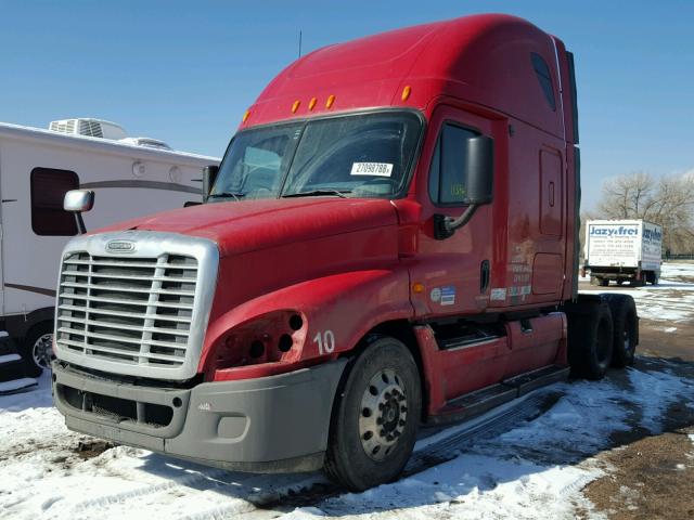 1FUJGLDR49LAH4938 - 2009 FREIGHTLINER CASCADIA RED photo 2