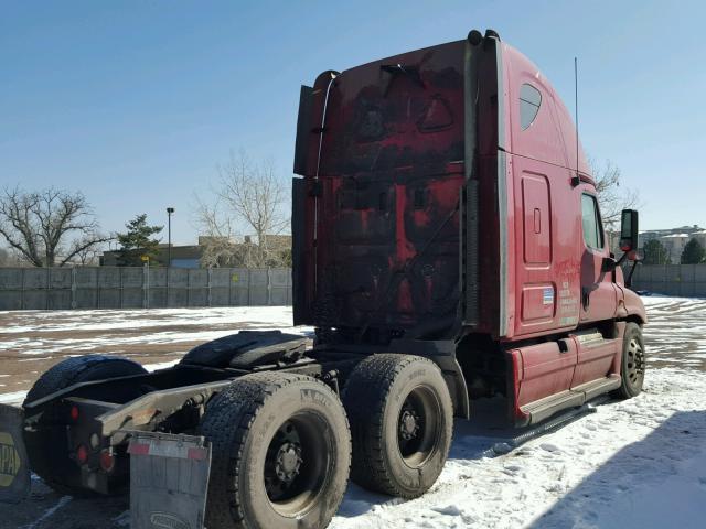 1FUJGLDR49LAH4938 - 2009 FREIGHTLINER CASCADIA RED photo 4