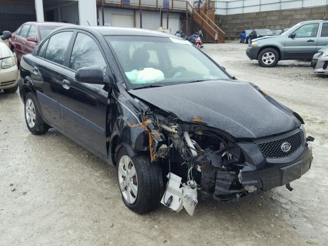 KNADE123786426256 - 2008 KIA RIO BASE BLACK photo 1