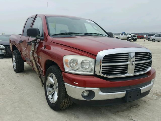 1D7HA18PX7J514326 - 2007 DODGE RAM 1500 S RED photo 1