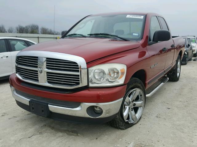 1D7HA18PX7J514326 - 2007 DODGE RAM 1500 S RED photo 2