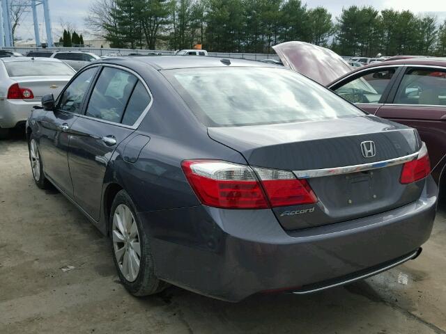 1HGCR2F83DA158703 - 2013 HONDA ACCORD EXL SILVER photo 3