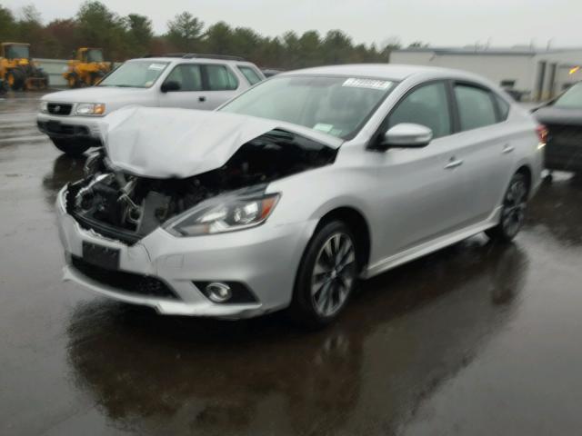 3N1AB7AP6HY311150 - 2017 NISSAN SENTRA S SILVER photo 2