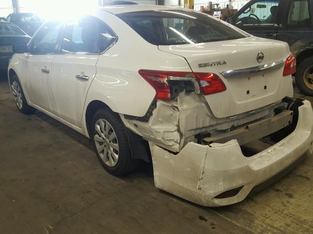 3N1AB7AP9GY278465 - 2016 NISSAN SENTRA S WHITE photo 3