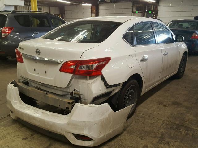 3N1AB7AP9GY278465 - 2016 NISSAN SENTRA S WHITE photo 4