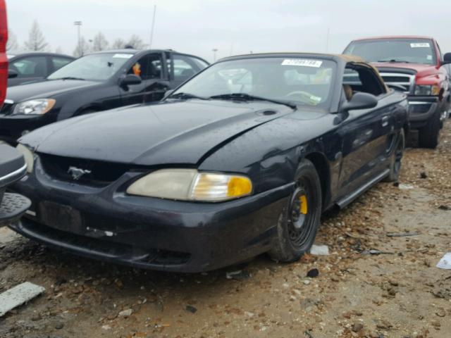 1FALP45X9TF161623 - 1996 FORD MUSTANG GT BLACK photo 2