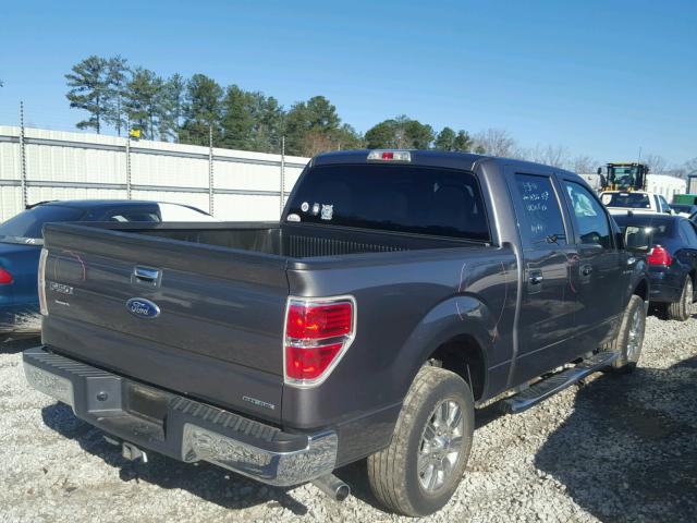 1FTEW1CM5CFB06003 - 2012 FORD F150 SUPER GRAY photo 4