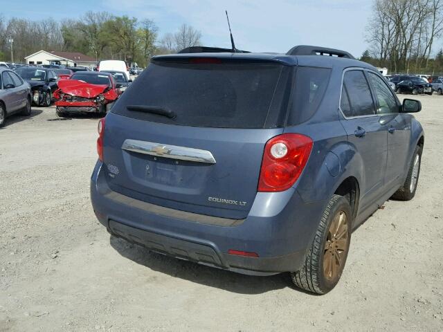 2CNFLEEC6B6298870 - 2011 CHEVROLET EQUINOX LT BLUE photo 4