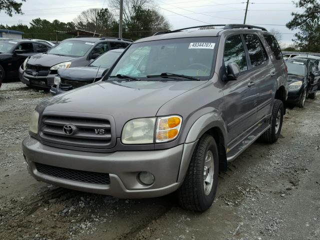 5TDZT34A02S107391 - 2002 TOYOTA SEQUOIA SR PURPLE photo 2