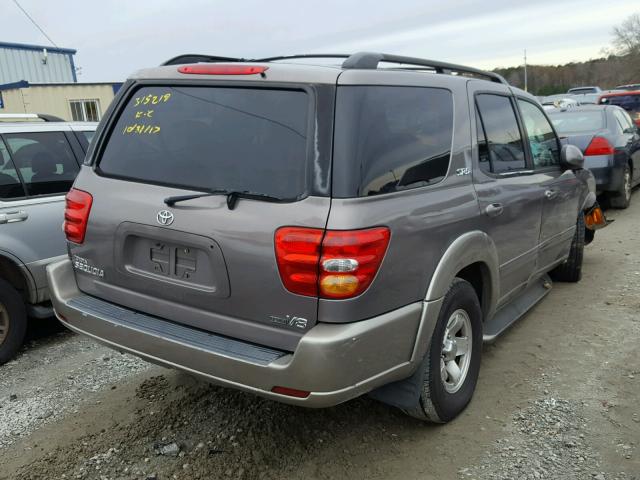 5TDZT34A02S107391 - 2002 TOYOTA SEQUOIA SR PURPLE photo 4