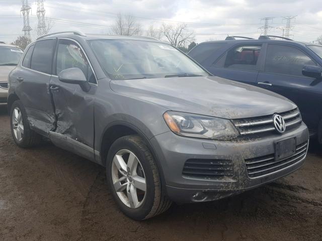 WVGEP9BP3ED001123 - 2014 VOLKSWAGEN TOUAREG V6 GRAY photo 1