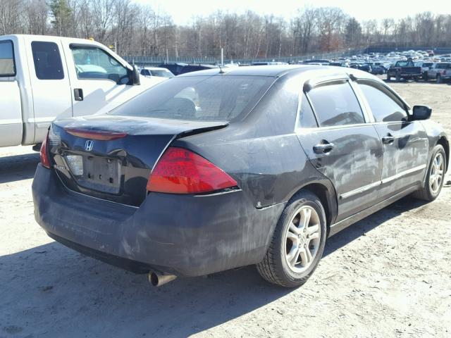 1HGCM56337A009944 - 2007 HONDA ACCORD SE BLACK photo 4