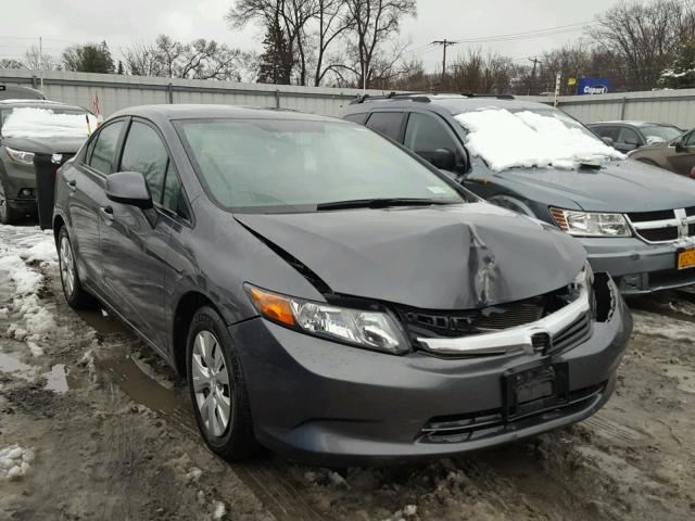 2HGFB2F59CH314881 - 2012 HONDA CIVIC LX BLUE photo 1