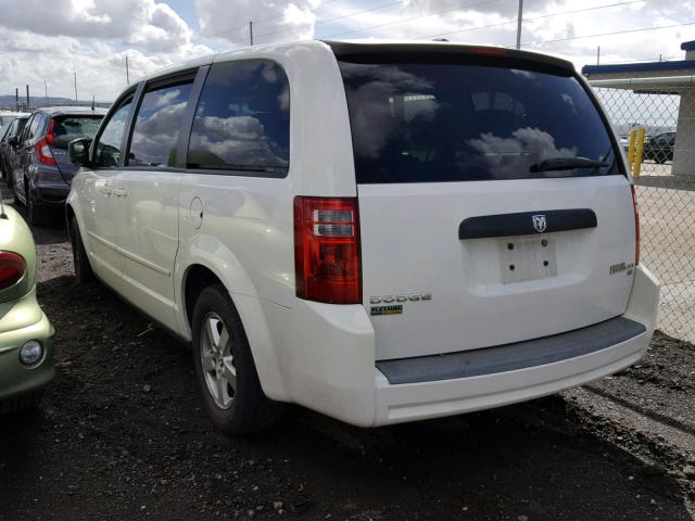 2D8HN44E59R582991 - 2009 DODGE GRAND CARA WHITE photo 3