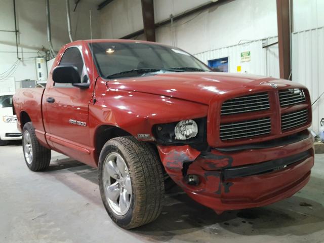 1D7HA16DX5J538003 - 2005 DODGE RAM 1500 S RED photo 1