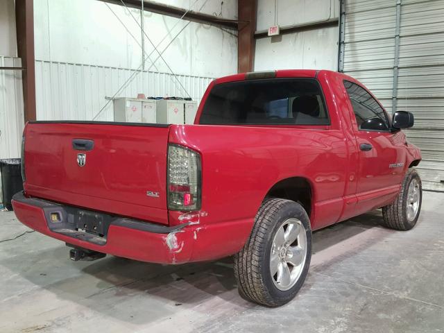 1D7HA16DX5J538003 - 2005 DODGE RAM 1500 S RED photo 4