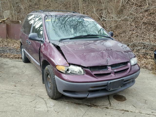 2B4GP25R4XR133368 - 1999 DODGE CARAVAN PURPLE photo 1