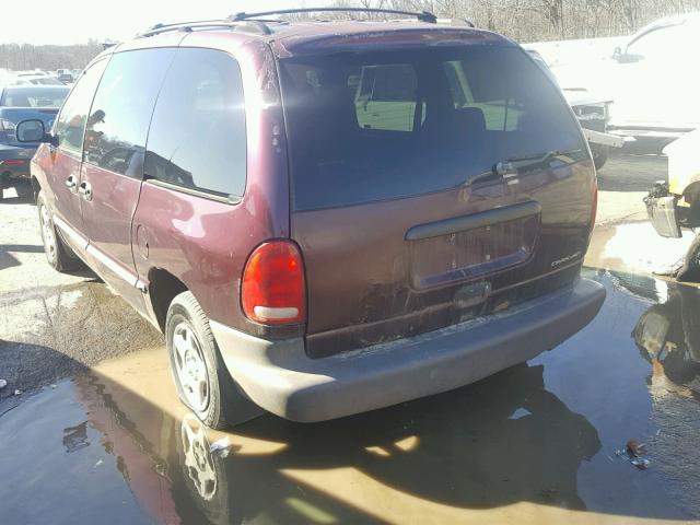 2B4GP25R4XR133368 - 1999 DODGE CARAVAN PURPLE photo 3