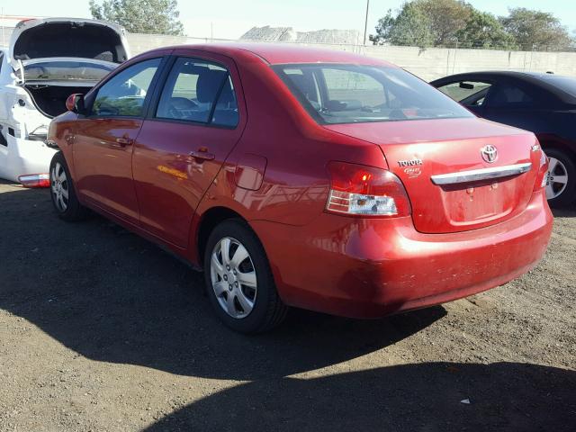 JTDBT903894059706 - 2009 TOYOTA YARIS RED photo 3